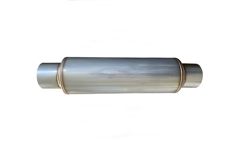 3.0'' Exhaust Muffler Straight Through Design 4.5" Round Body