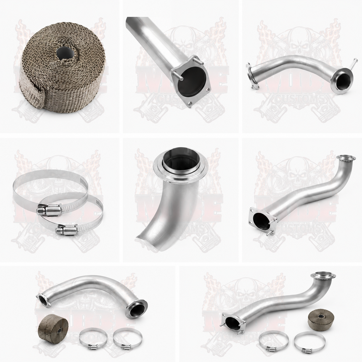 2017-2026 GM 6.6L Duramax L5P Stainless Steel 3.5" Downpipe