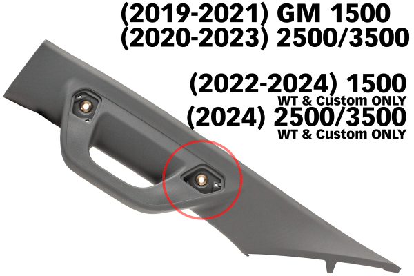 2020-2023 GM 2500/3500HD CTS2/3 Monitor Mount